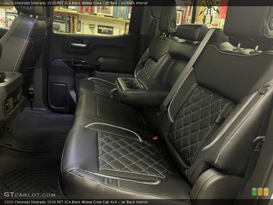 Jet Black Interior Rear Seat for the 2020 Chevrolet Silverado 1500 RST SCA Black Widow Crew Cab 4x4 #143829070