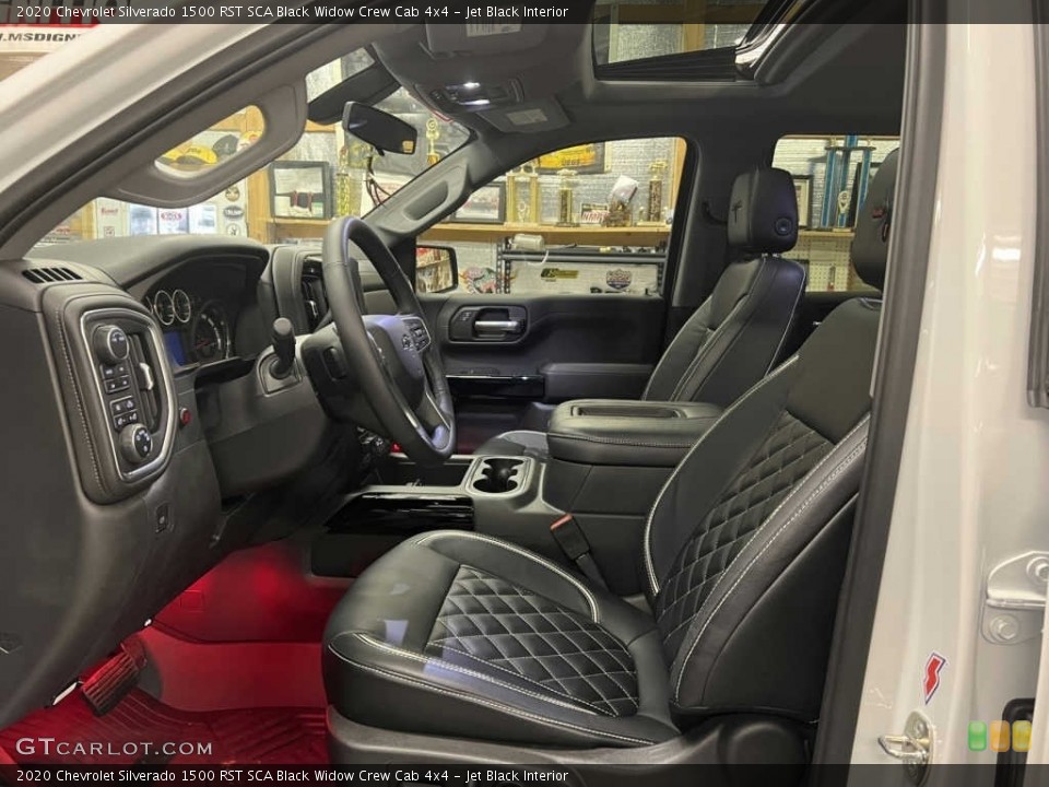 Jet Black Interior Photo for the 2020 Chevrolet Silverado 1500 RST SCA Black Widow Crew Cab 4x4 #143829106