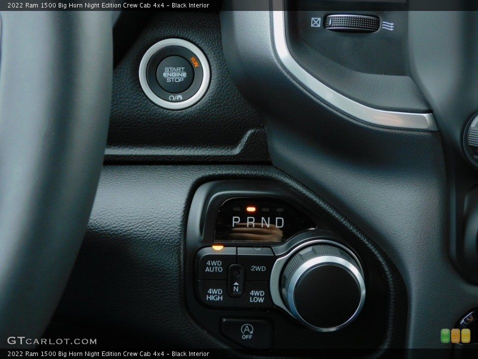 Black Interior Transmission for the 2022 Ram 1500 Big Horn Night Edition Crew Cab 4x4 #143832250