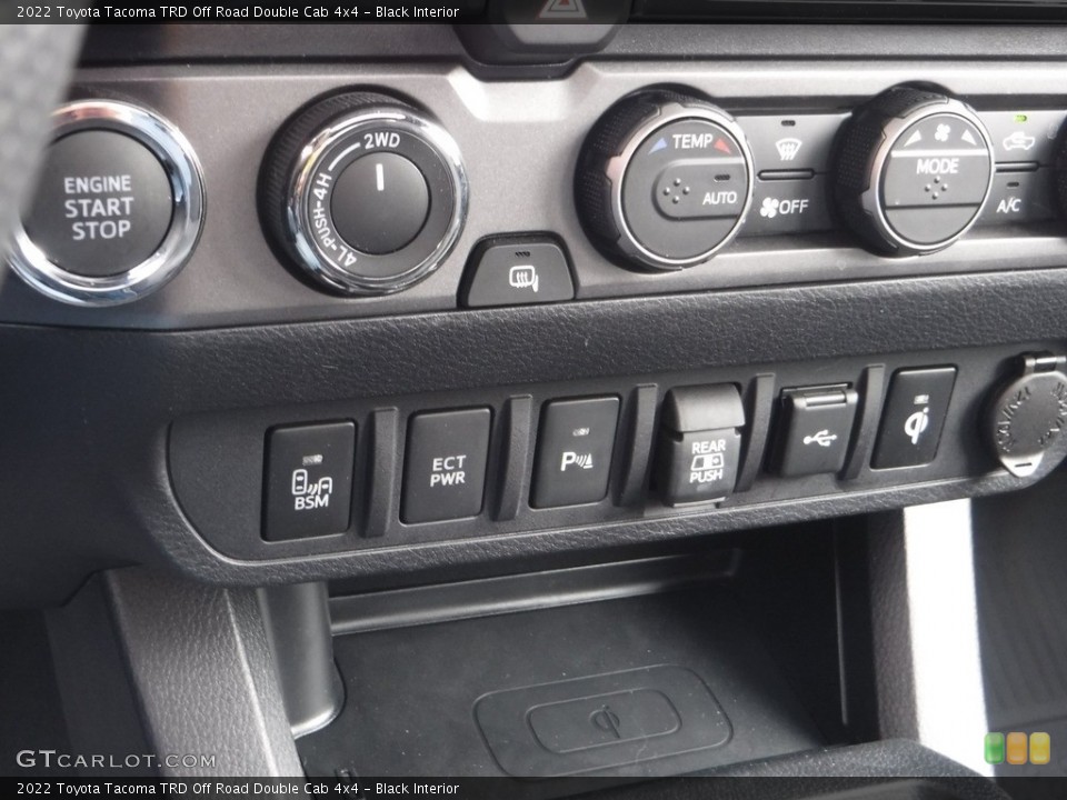 Black Interior Controls for the 2022 Toyota Tacoma TRD Off Road Double Cab 4x4 #143832893