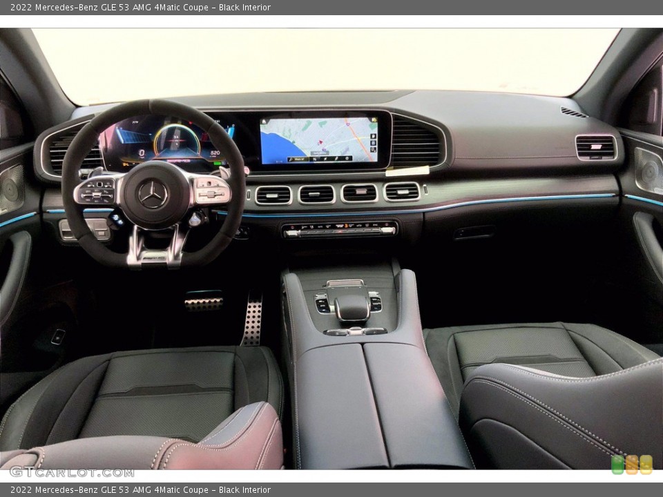 Black Interior Dashboard for the 2022 Mercedes-Benz GLE 53 AMG 4Matic Coupe #143834107
