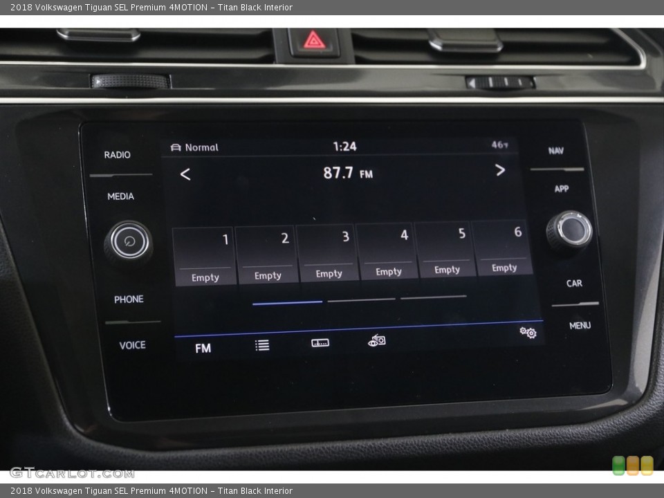 Titan Black Interior Audio System for the 2018 Volkswagen Tiguan SEL Premium 4MOTION #143834212