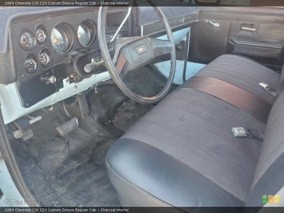 Charcoal Interior Photo for the 1984 Chevrolet C/K C20 Custom Deluxe Regular Cab #143835838