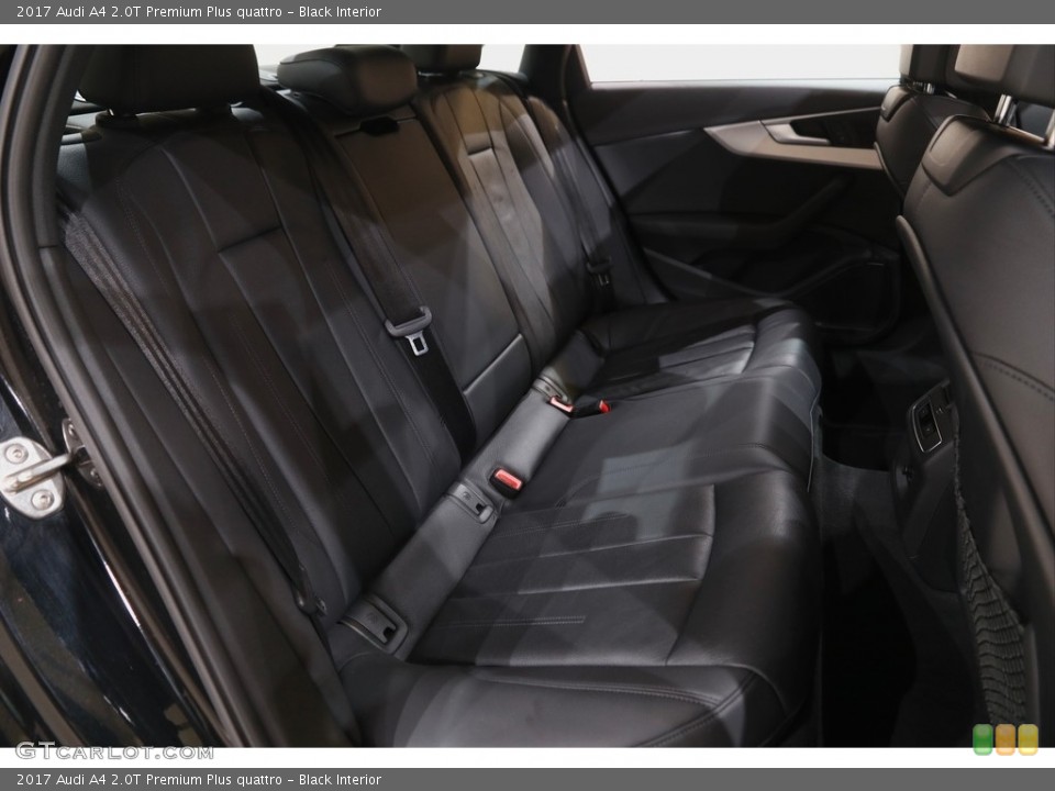 Black Interior Rear Seat for the 2017 Audi A4 2.0T Premium Plus quattro #143835970