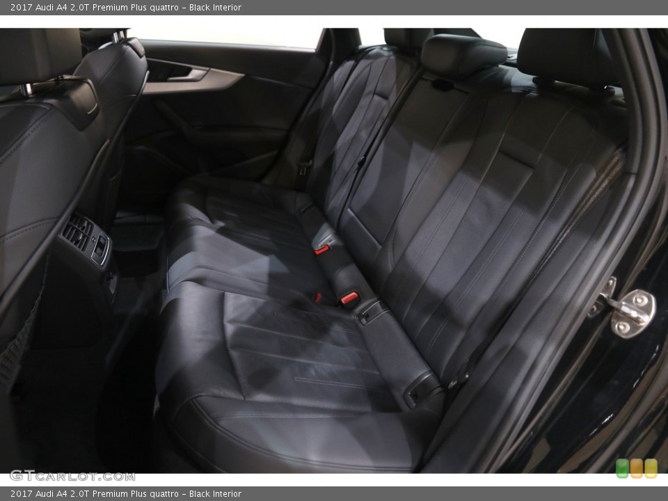 Black Interior Rear Seat for the 2017 Audi A4 2.0T Premium Plus quattro #143835991