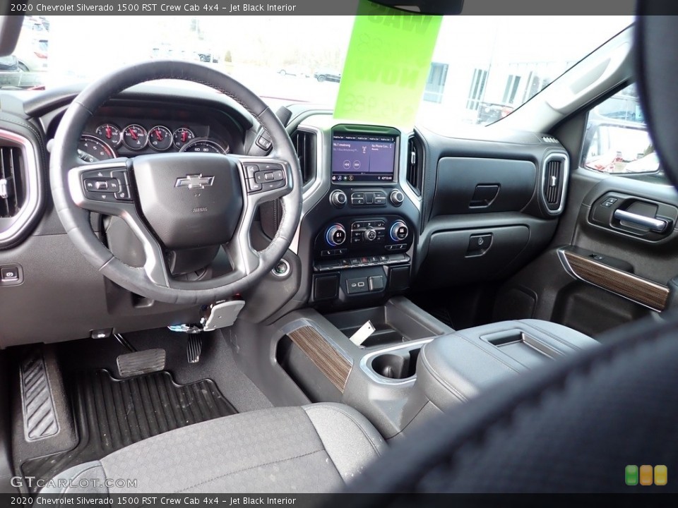 Jet Black Interior Dashboard for the 2020 Chevrolet Silverado 1500 RST Crew Cab 4x4 #143838788