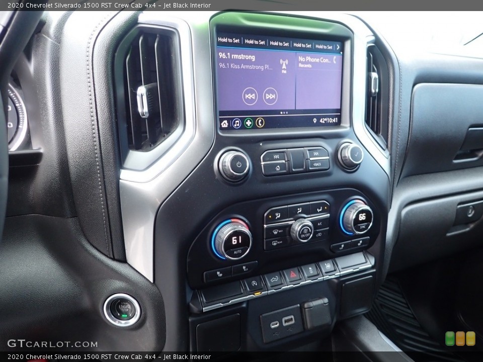 Jet Black Interior Controls for the 2020 Chevrolet Silverado 1500 RST Crew Cab 4x4 #143838953