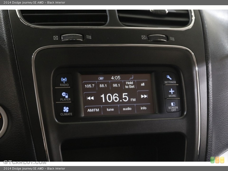 Black Interior Audio System for the 2014 Dodge Journey SE AWD #143840546