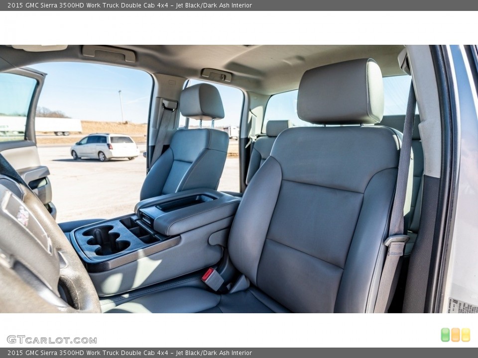 Jet Black/Dark Ash Interior Front Seat for the 2015 GMC Sierra 3500HD Work Truck Double Cab 4x4 #143842874