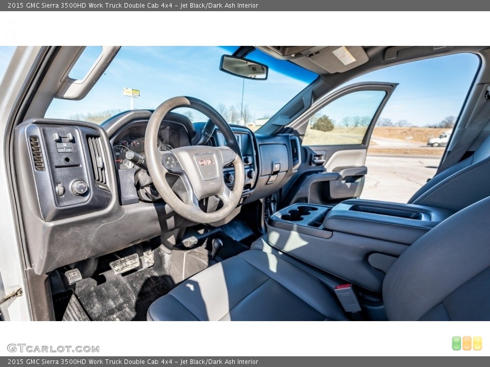 Jet Black/Dark Ash Interior Photo for the 2015 GMC Sierra 3500HD Work Truck Double Cab 4x4 #143842913