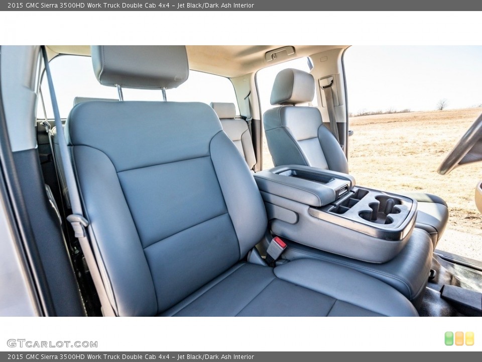 Jet Black/Dark Ash Interior Front Seat for the 2015 GMC Sierra 3500HD Work Truck Double Cab 4x4 #143843081