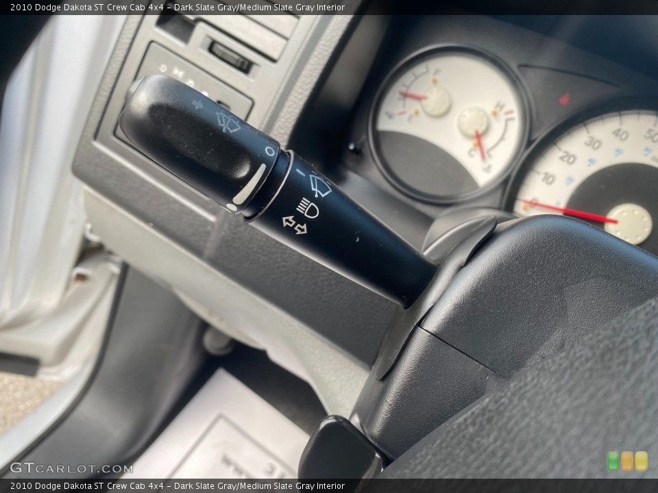 Dark Slate Gray/Medium Slate Gray Interior Controls for the 2010 Dodge Dakota ST Crew Cab 4x4 #143846960