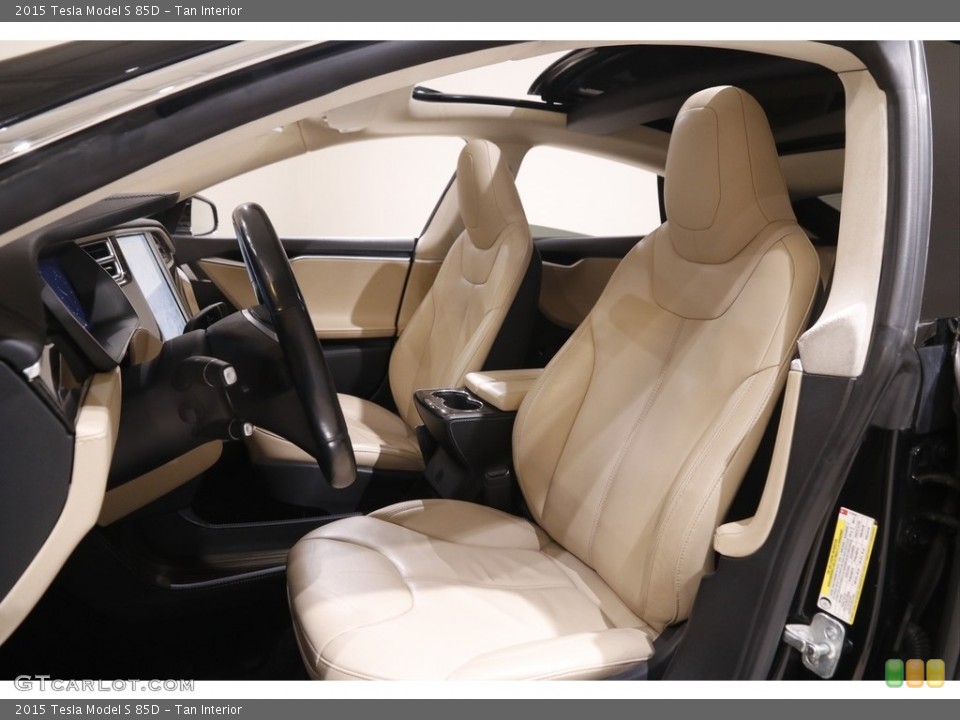 Tan Interior Front Seat for the 2015 Tesla Model S 85D #143849035