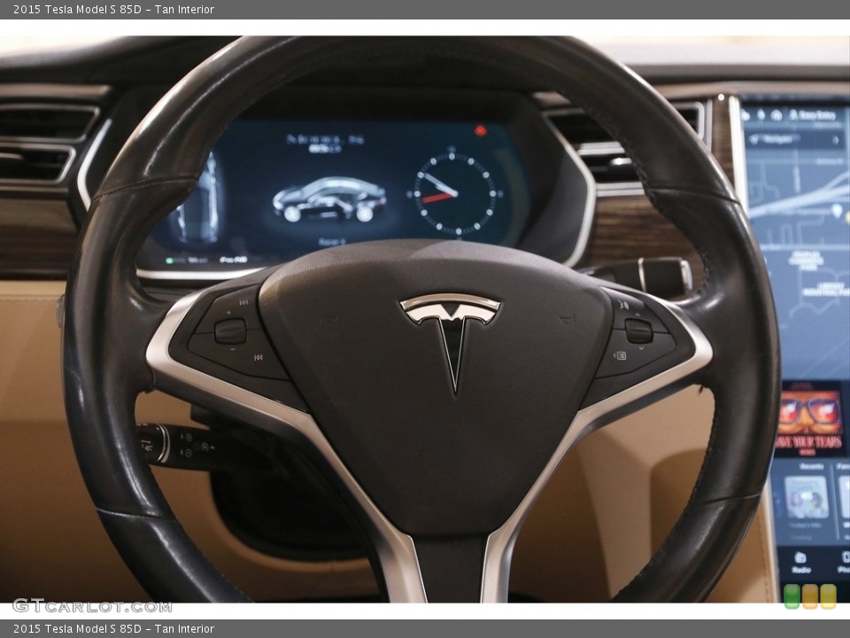 Tan Interior Steering Wheel for the 2015 Tesla Model S 85D #143849086