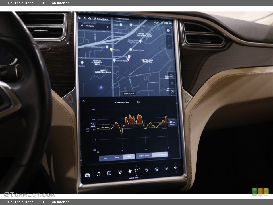 Tan Interior Controls for the 2015 Tesla Model S 85D #143849185