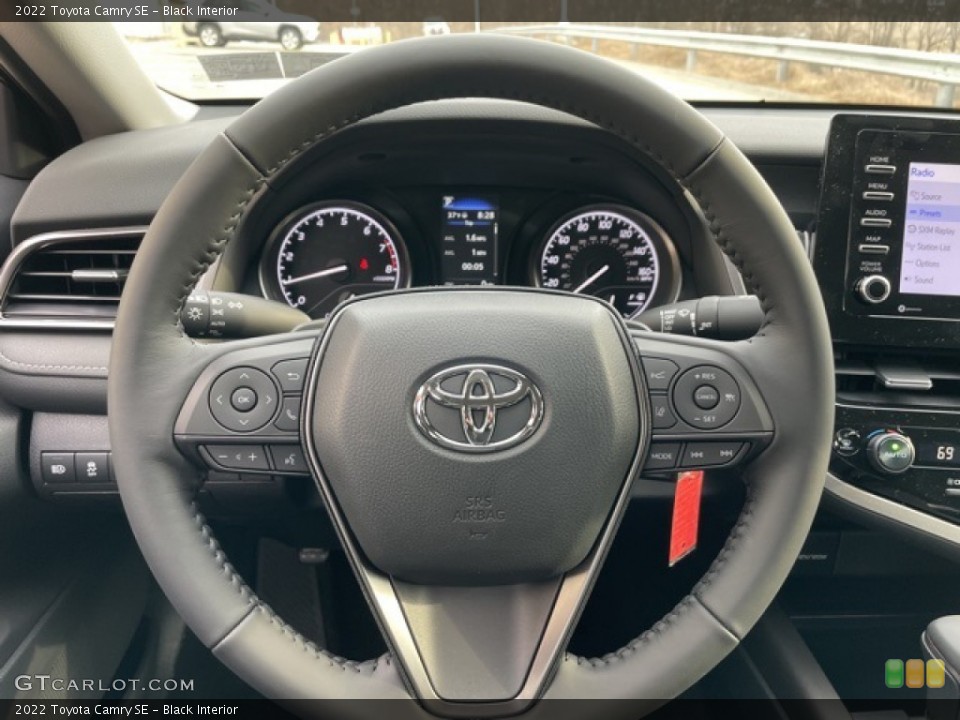 Black Interior Steering Wheel for the 2022 Toyota Camry SE #143854309