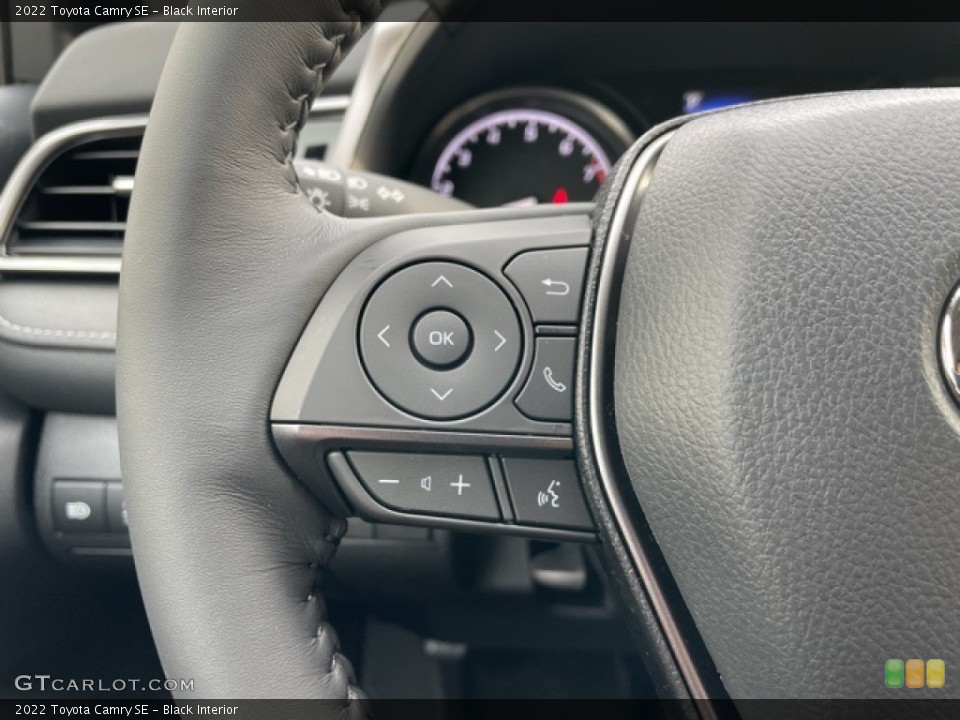 Black Interior Steering Wheel for the 2022 Toyota Camry SE #143854396