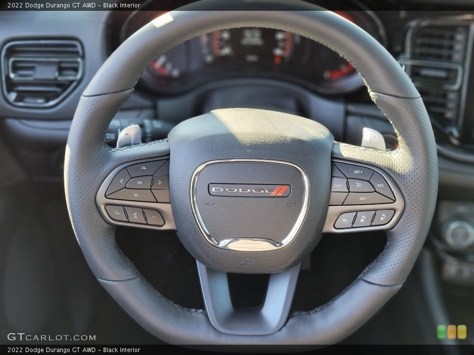 Black Interior Steering Wheel for the 2022 Dodge Durango GT AWD #143855437