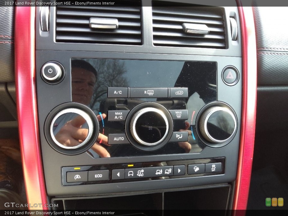 Ebony/Pimento Interior Controls for the 2017 Land Rover Discovery Sport HSE #143855629