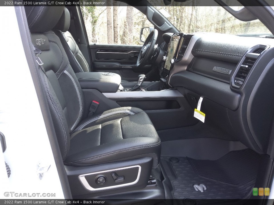 Black Interior Front Seat for the 2022 Ram 1500 Laramie G/T Crew Cab 4x4 #143855875