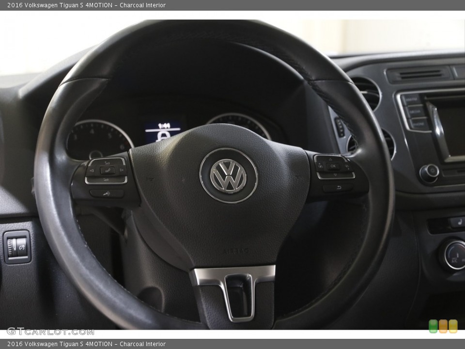 Charcoal Interior Steering Wheel for the 2016 Volkswagen Tiguan S 4MOTION #143857885