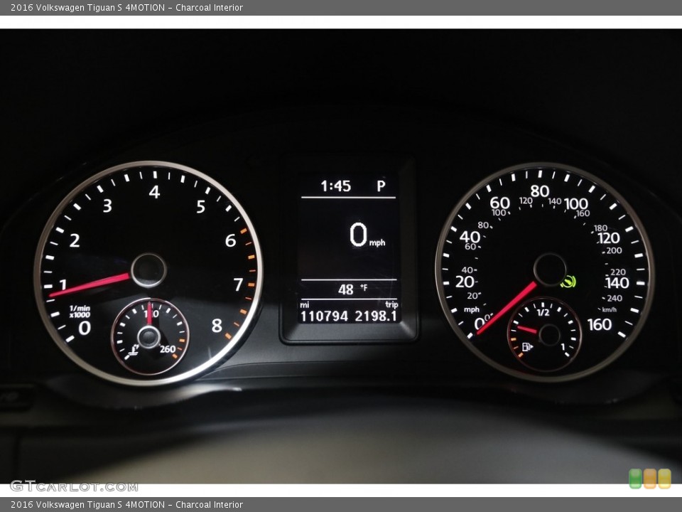 Charcoal Interior Gauges for the 2016 Volkswagen Tiguan S 4MOTION #143857906