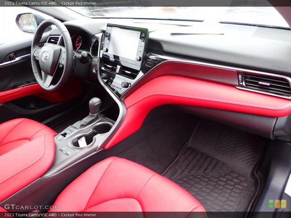 Cockpit Red Interior Photo for the 2021 Toyota Camry XSE AWD #143859049