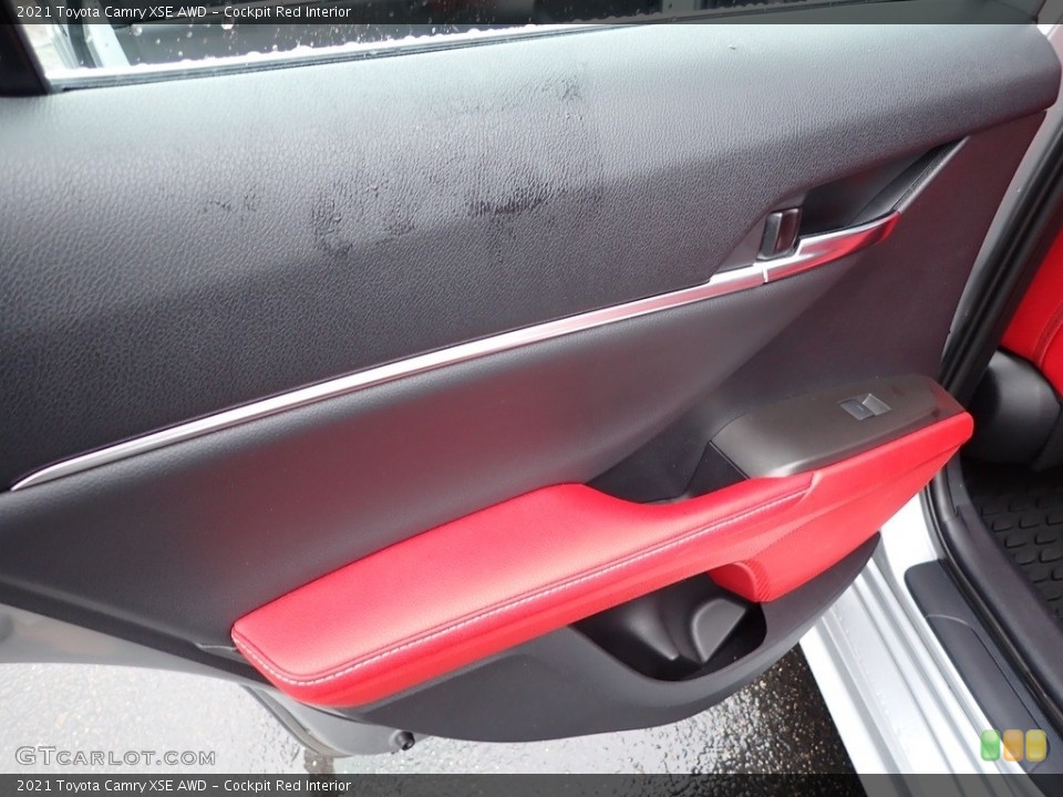 Cockpit Red Interior Door Panel for the 2021 Toyota Camry XSE AWD #143859193