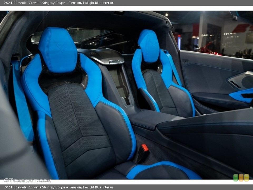 Tension/Twilight Blue Interior Front Seat for the 2021 Chevrolet Corvette Stingray Coupe #143859235