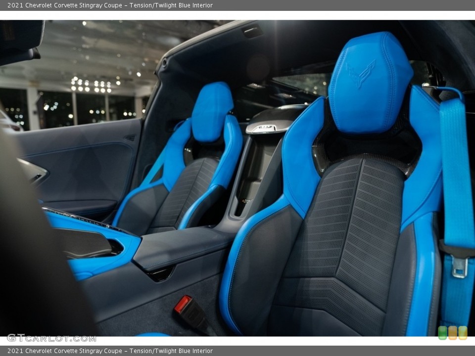Tension/Twilight Blue Interior Front Seat for the 2021 Chevrolet Corvette Stingray Coupe #143859253