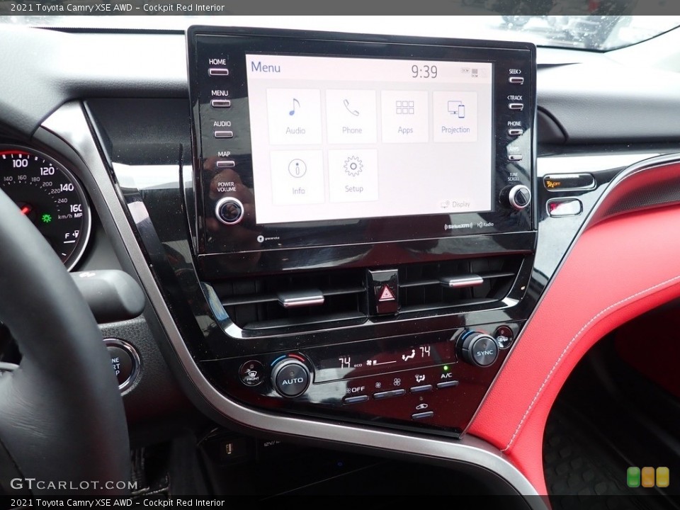 Cockpit Red Interior Controls for the 2021 Toyota Camry XSE AWD #143859295