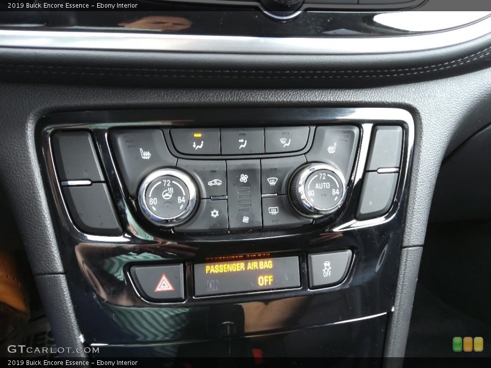 Ebony Interior Controls for the 2019 Buick Encore Essence #143860030