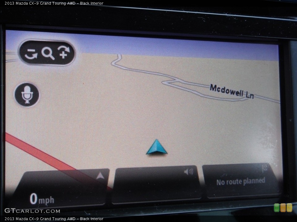 Black Interior Navigation for the 2013 Mazda CX-9 Grand Touring AWD #143865330
