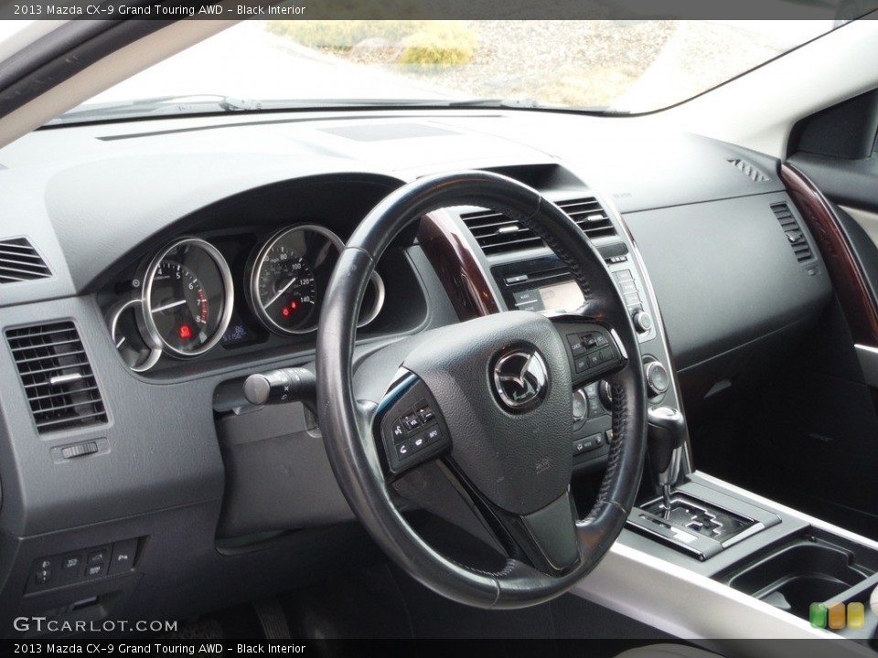 Black Interior Dashboard for the 2013 Mazda CX-9 Grand Touring AWD #143865693