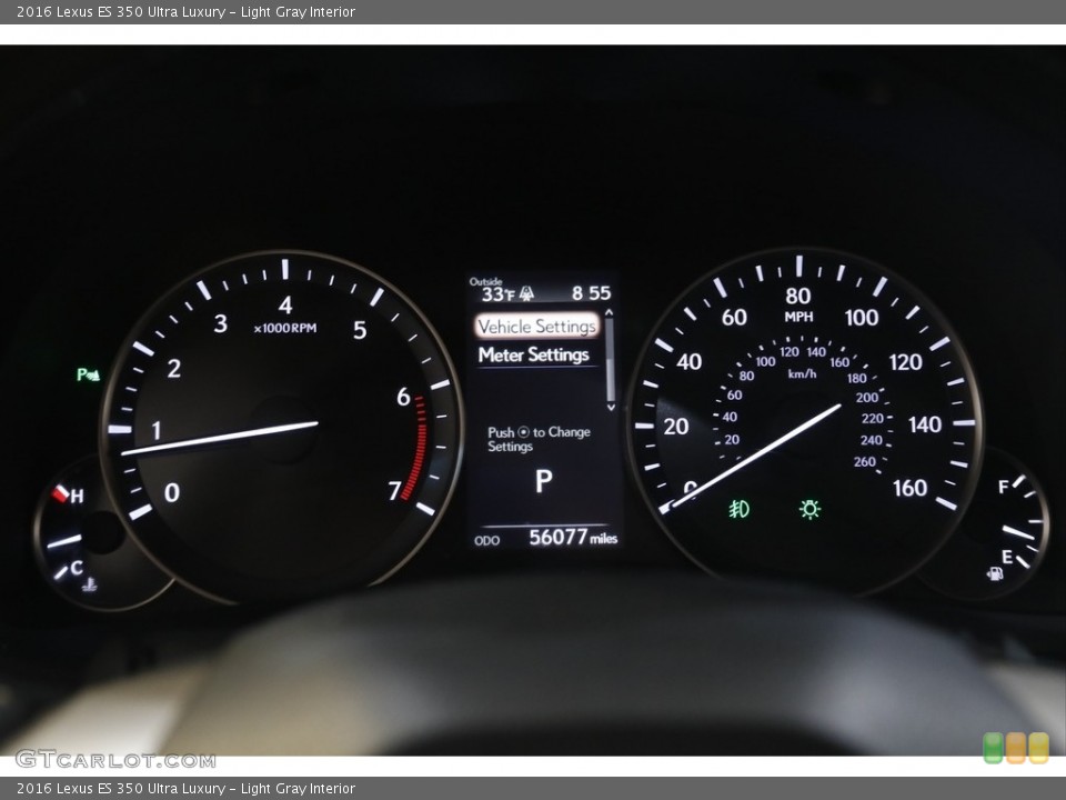Light Gray Interior Gauges for the 2016 Lexus ES 350 Ultra Luxury #143866242