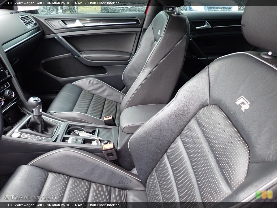 Titan Black Interior Photo for the 2018 Volkswagen Golf R 4Motion w/DCC. NAV. #143866431