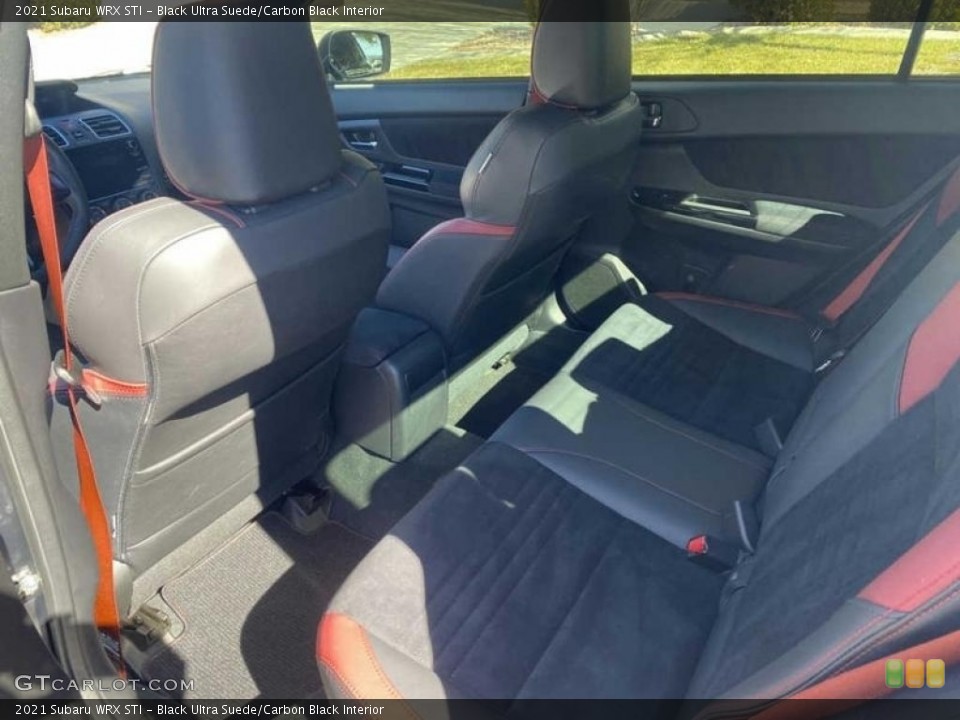 Black Ultra Suede/Carbon Black Interior Rear Seat for the 2021 Subaru WRX STI #143867196