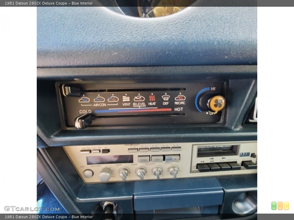 Blue Interior Controls for the 1981 Datsun 280ZX Deluxe Coupe #143867469