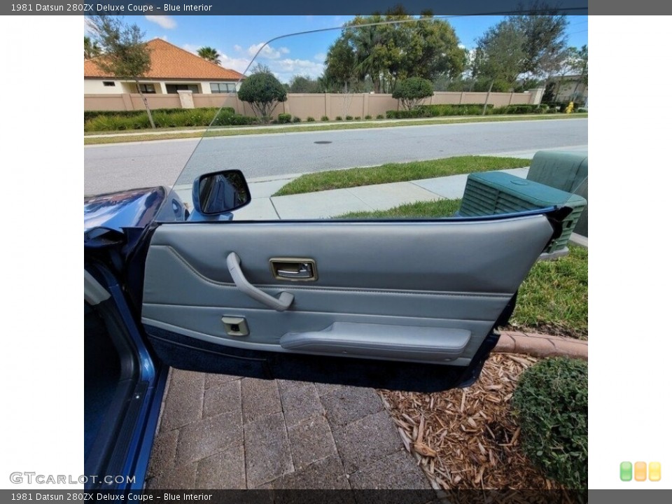 Blue Interior Door Panel for the 1981 Datsun 280ZX Deluxe Coupe #143867490