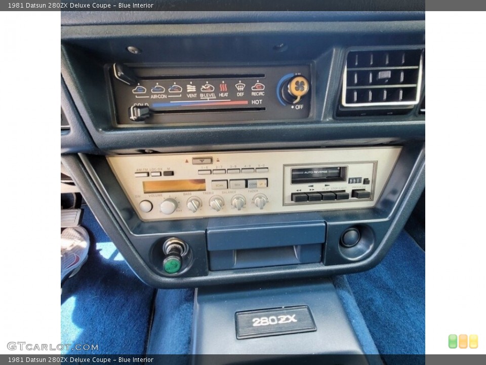 Blue Interior Audio System for the 1981 Datsun 280ZX Deluxe Coupe #143867535