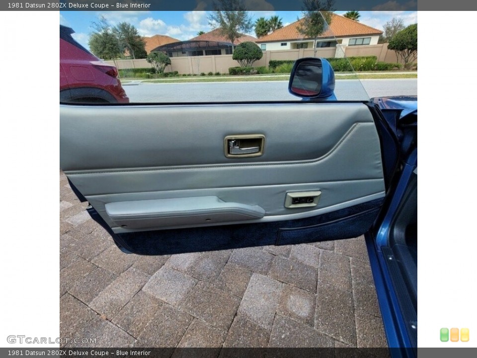 Blue Interior Door Panel for the 1981 Datsun 280ZX Deluxe Coupe #143867556