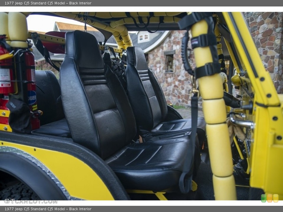Black Interior Front Seat for the 1977 Jeep CJ5  #143868348