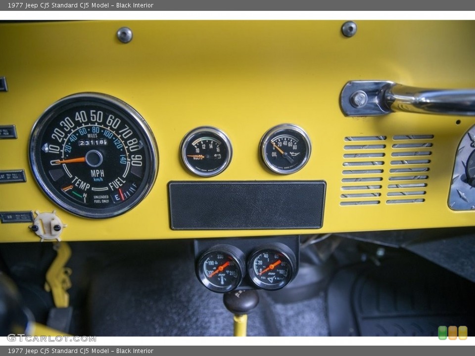 Black Interior Gauges for the 1977 Jeep CJ5  #143868946