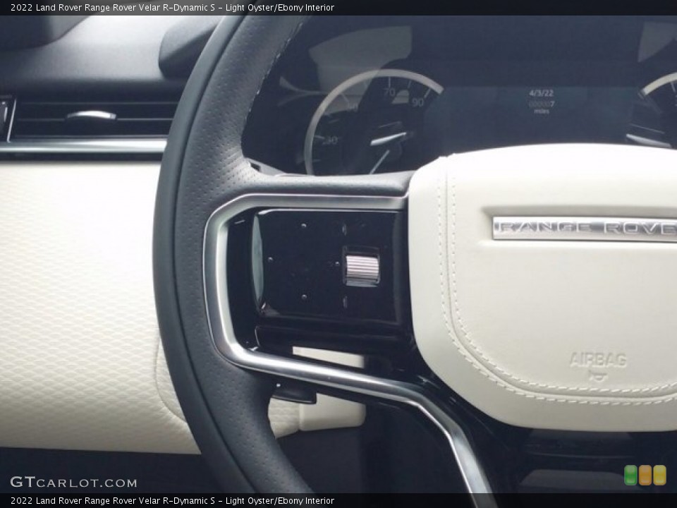 Light Oyster/Ebony Interior Steering Wheel for the 2022 Land Rover Range Rover Velar R-Dynamic S #143869725