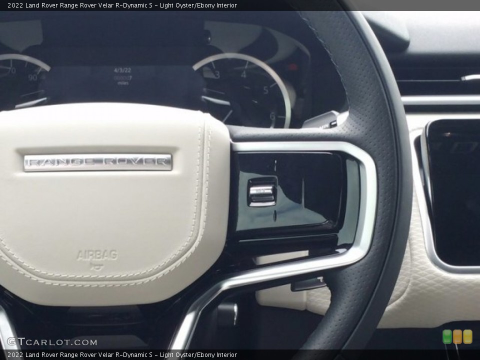 Light Oyster/Ebony Interior Steering Wheel for the 2022 Land Rover Range Rover Velar R-Dynamic S #143869743