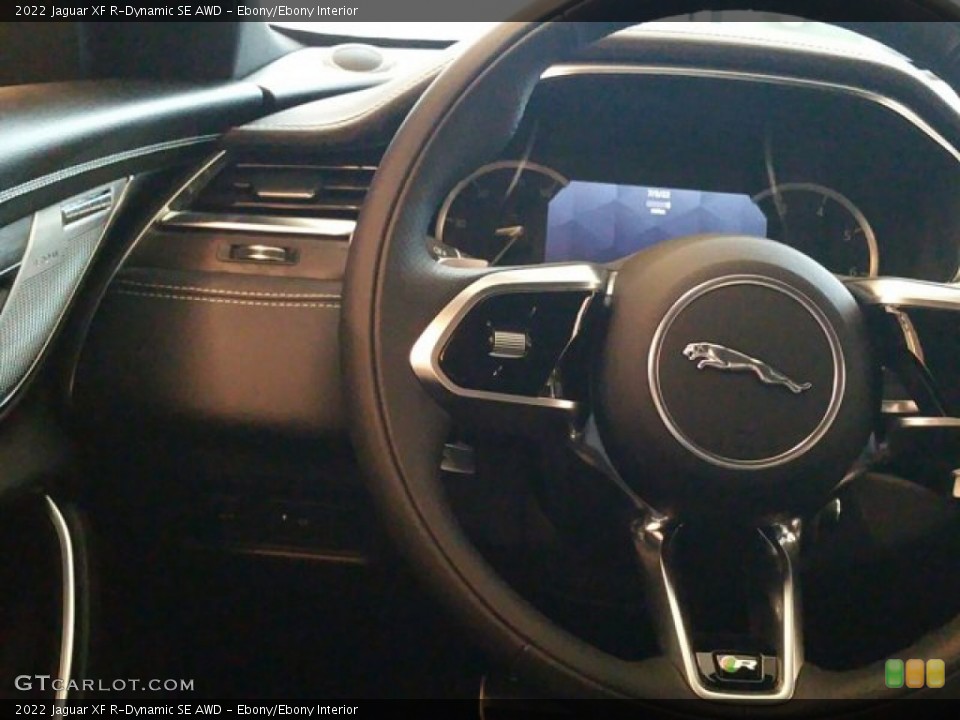Ebony/Ebony Interior Steering Wheel for the 2022 Jaguar XF R-Dynamic SE AWD #143870592