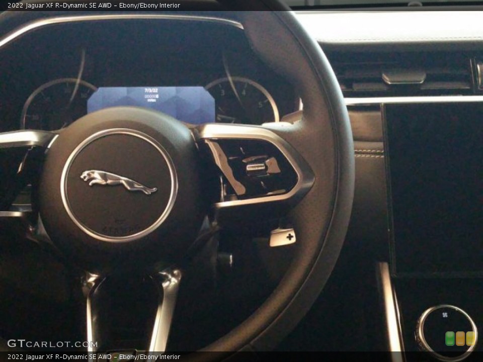 Ebony/Ebony Interior Steering Wheel for the 2022 Jaguar XF R-Dynamic SE AWD #143870610