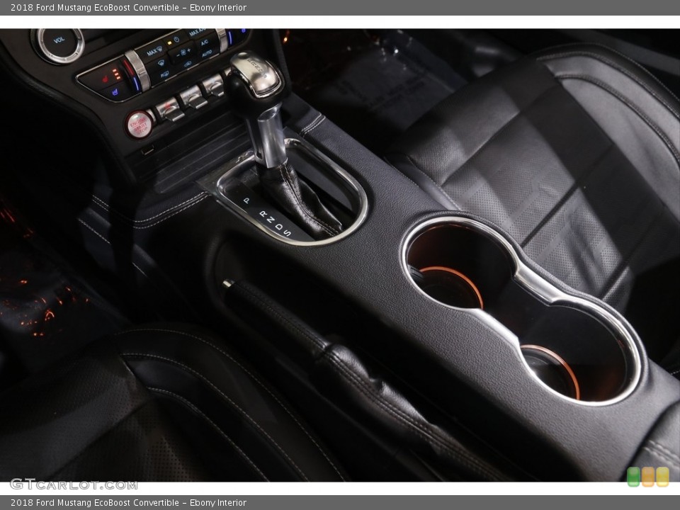 Ebony Interior Transmission for the 2018 Ford Mustang EcoBoost Convertible #143871138