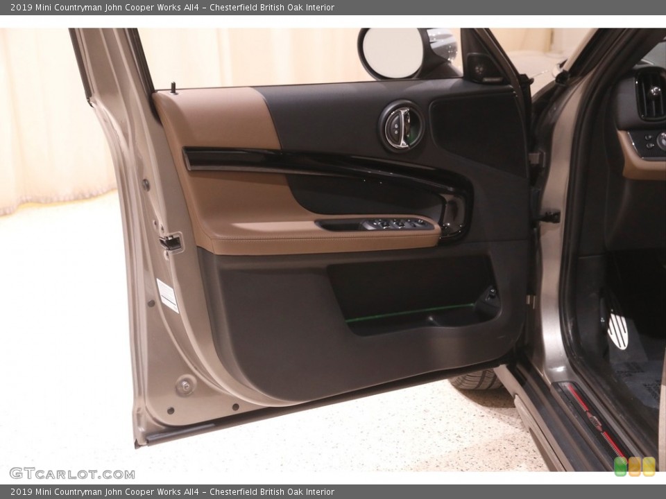 Chesterfield British Oak Interior Door Panel for the 2019 Mini Countryman John Cooper Works All4 #143872378