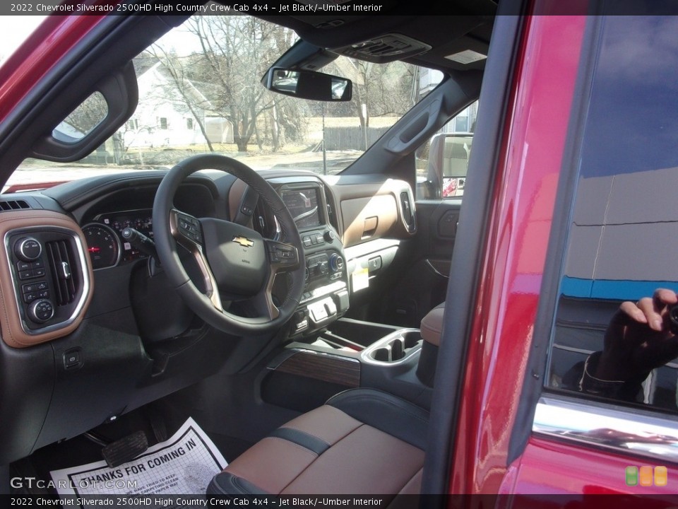 Jet Black/­Umber Interior Photo for the 2022 Chevrolet Silverado 2500HD High Country Crew Cab 4x4 #143873199